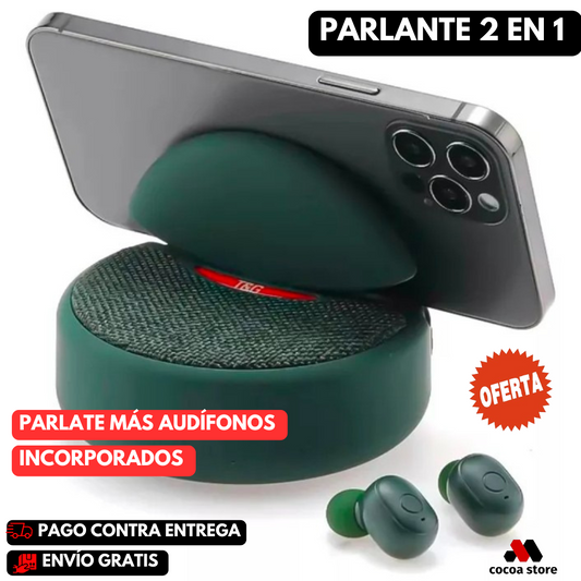 PARLANTE T&G®️ 2 EN 1  (audífonos incorporados)