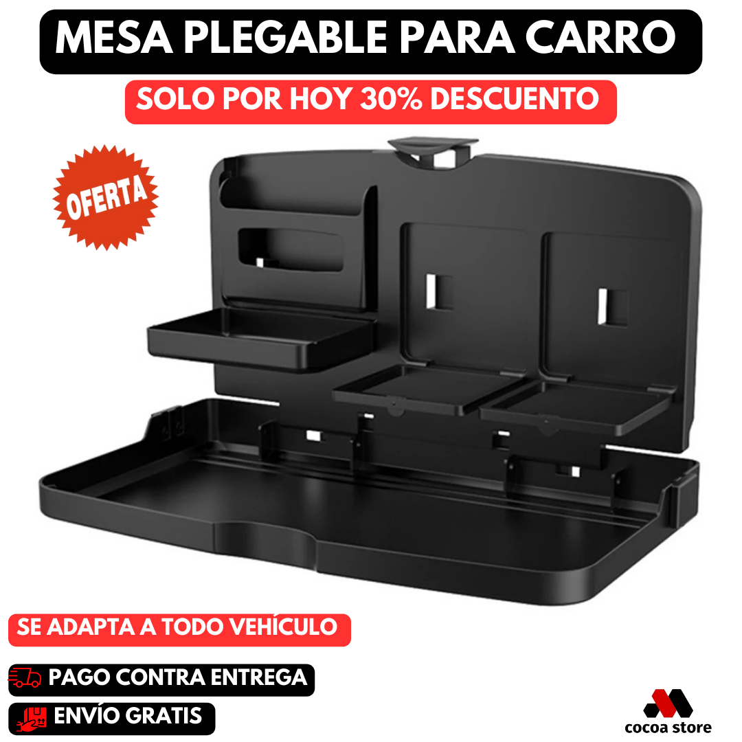 FLEXITRAY PRO®️ MESA PLEGABLE PARA ASIENTO TRASERO