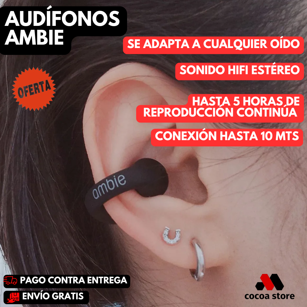 AUDIFONOS TIPO ARETE AMBIE®️