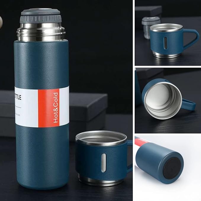 KIT TERMO PORTÁTIL X 500ML CON TAZAS.