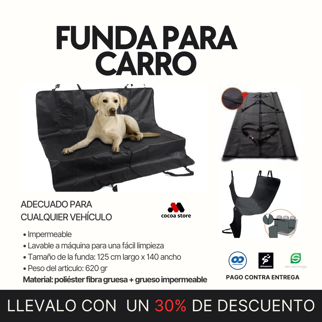 FUNDA PROTECTORA DE ASIENTO TRASERO