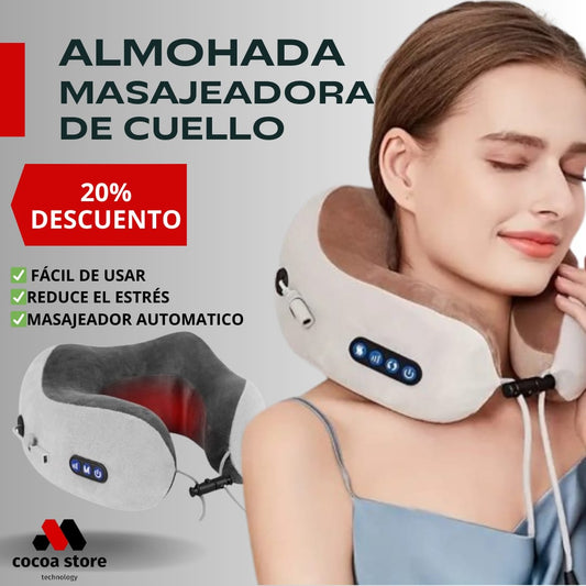 ALMOHADA MASAJEADORA  RELAJANTE PARA EL CUELLO