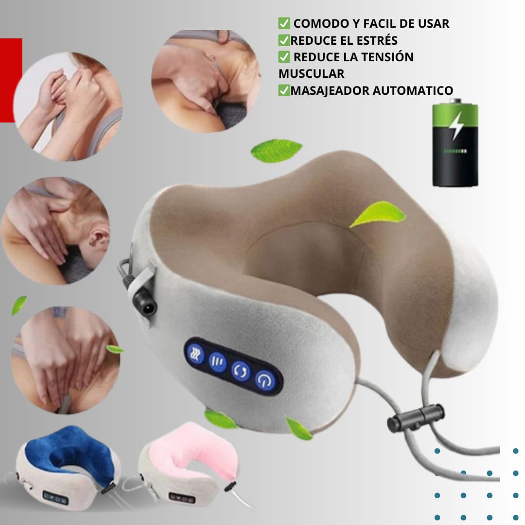 ALMOHADA MASAJEADORA  RELAJANTE PARA EL CUELLO