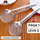 PINZA ESCURRIDORA EN ACERO INOXIDABLE  (OFERTA 2X1)